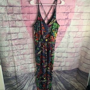 Topshop Tropical Print Jumpsuit
